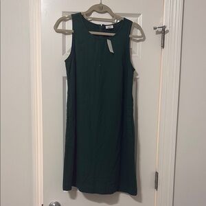 J. Crew Dark Green Midi Dress
